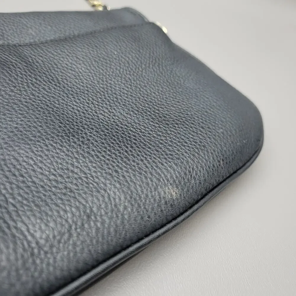 Tory Burch Bag Womens Britten Convertible Black Detachable Chain Strap Crossbody